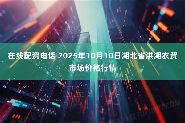 在线配资电话 2025年10月10日湖北省洪湖农贸市场价格行情
