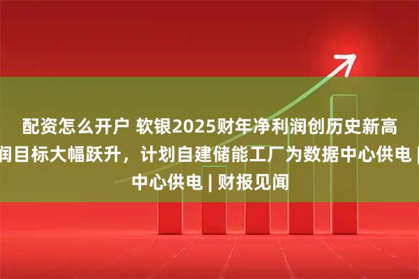 配资怎么开户 软银2025财年净利润创历史新高，中期利润目标大幅跃升，计划自建储能工厂为数据中心供电 | 财报见闻